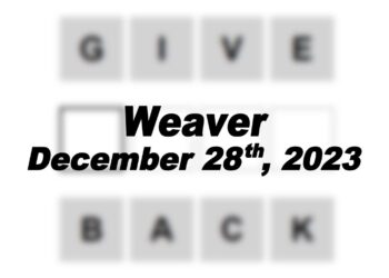 Daily Weaver Answers - 28th December 2023