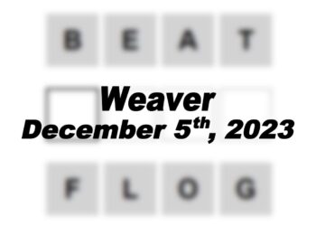 Daily Weaver Answers - 5th December 2023