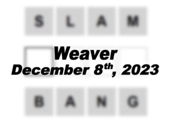 Daily Weaver Answers - 8th December 2023