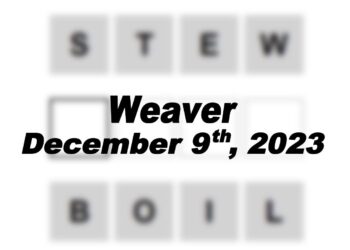 Daily Weaver Answers - 9th December 2023