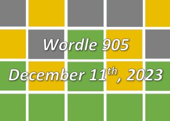Daily Wordle 905 - 11th December 2023