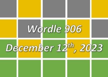 Daily Wordle 906 - 12th December 2023
