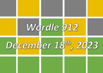 Daily Wordle 912 - 18th December 2023