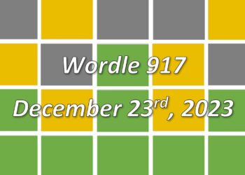 Daily Wordle 917 - 23rd December 2023
