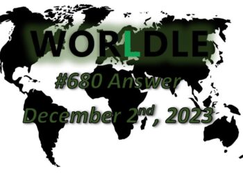 Daily Worldle 680 Answers - December 2nd 2023