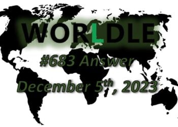 Daily Worldle 683 Answers - December 5th 2023