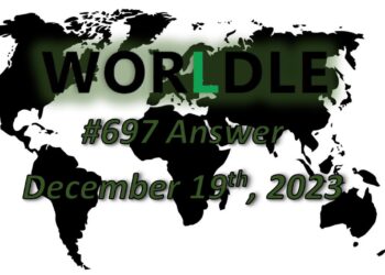 Daily Worldle 697 Answers - December 19th 2023