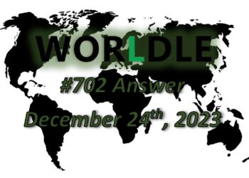 Daily Worldle 702 Answers - December 24th 2023