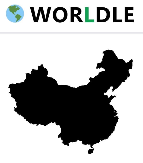 Daily Worldle 703 Country - December 25th 2023
