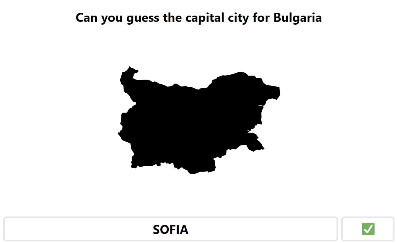 Daily Worldle 704 Bonus Capital City - December 26th 2023