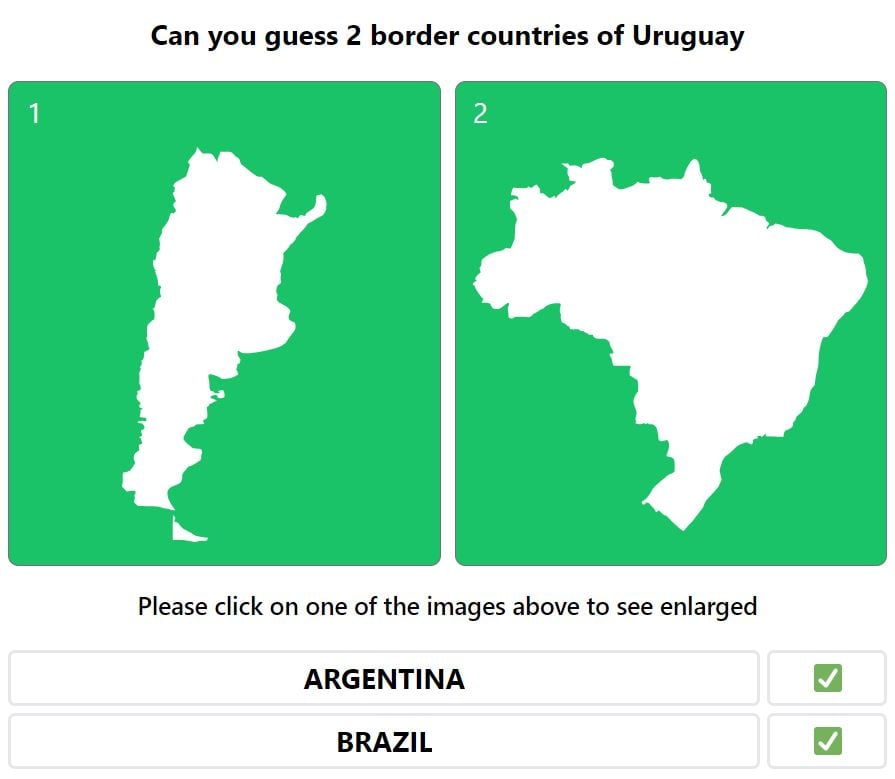 Daily Worldle 705 Bonus Neighbouring Countries Answers - December 27th 2022