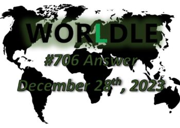 Daily Worldle 706 Answers - December 28th 2023