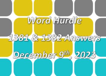 Word Hurdle #1381 & #1382 - 9th December 2023