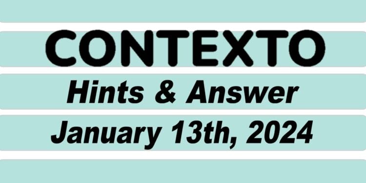 Daily Contexto 482 - January 13th 2024