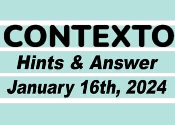 Daily Contexto 485 - January 16th 2024