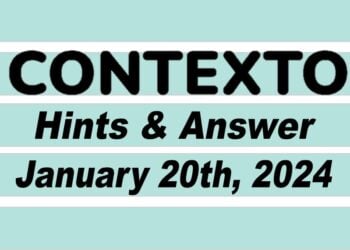Daily Contexto 489 - January 20th 2024