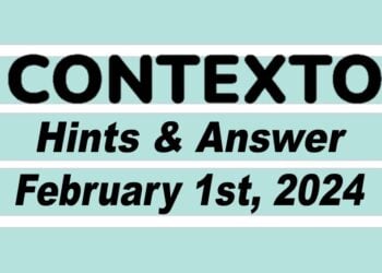 Daily Contexto 501 - February 1st 2024