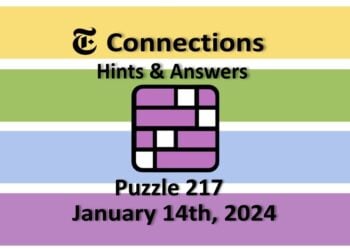 Daily NYT Connections 217 Answers - January 14th 2024