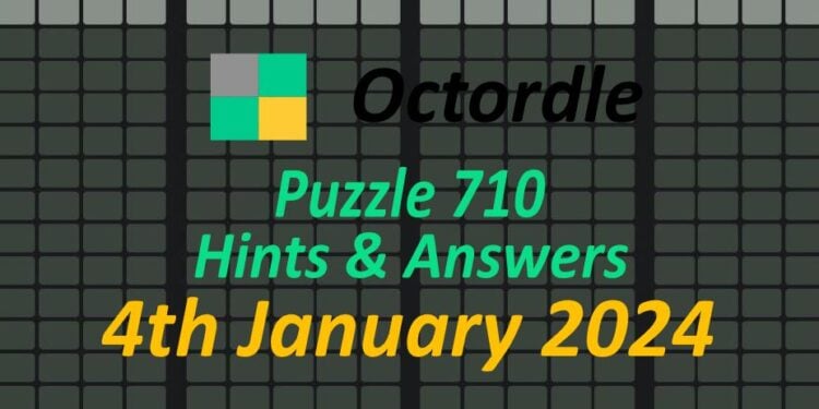 Daily Octordle 710 - January 4th 2024