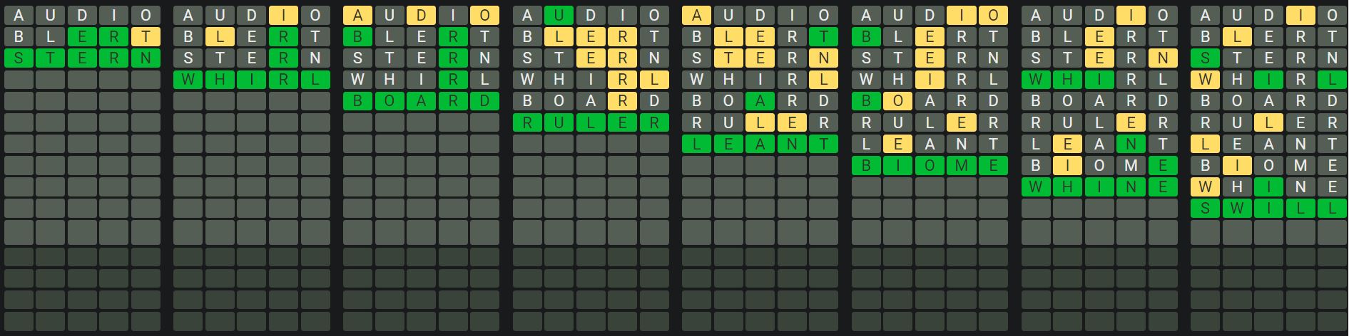 Daily Octordle 713 Sequence Answer - January 7th 2024