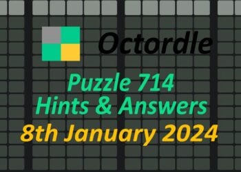 Daily Octordle 714 - January 8th 2024