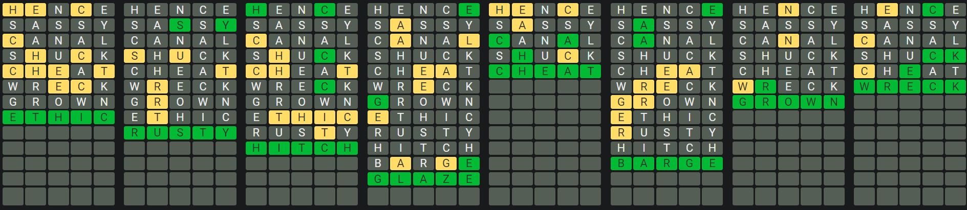 Daily Octordle 714 Rescue Answer - January 8th 2024