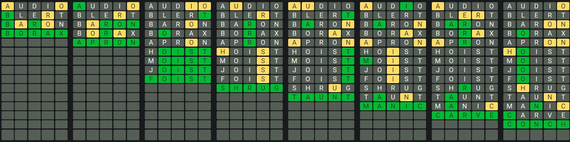 Daily Octordle 715 Sequence Answer - January 9th 2024