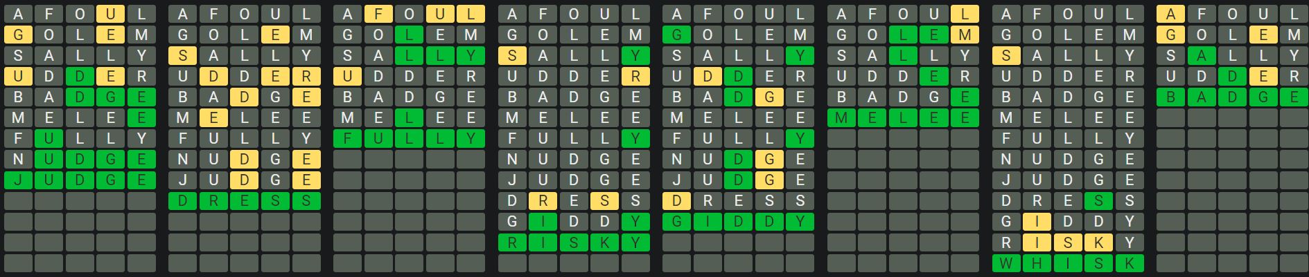 Daily Octordle 717 Rescue Answer - January 11th 2024