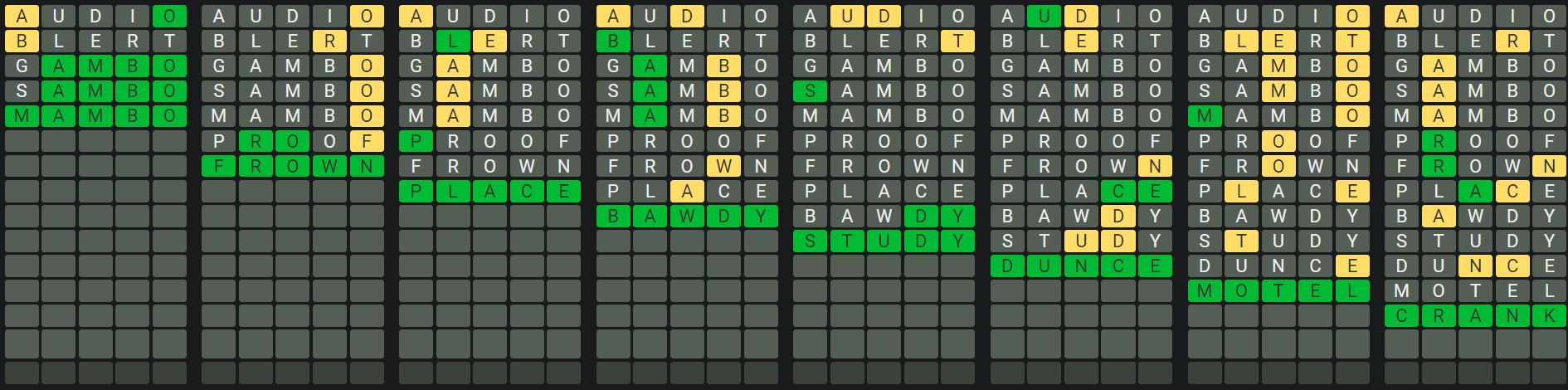 Daily Octordle 717 Sequence Answer - January 11th 2024