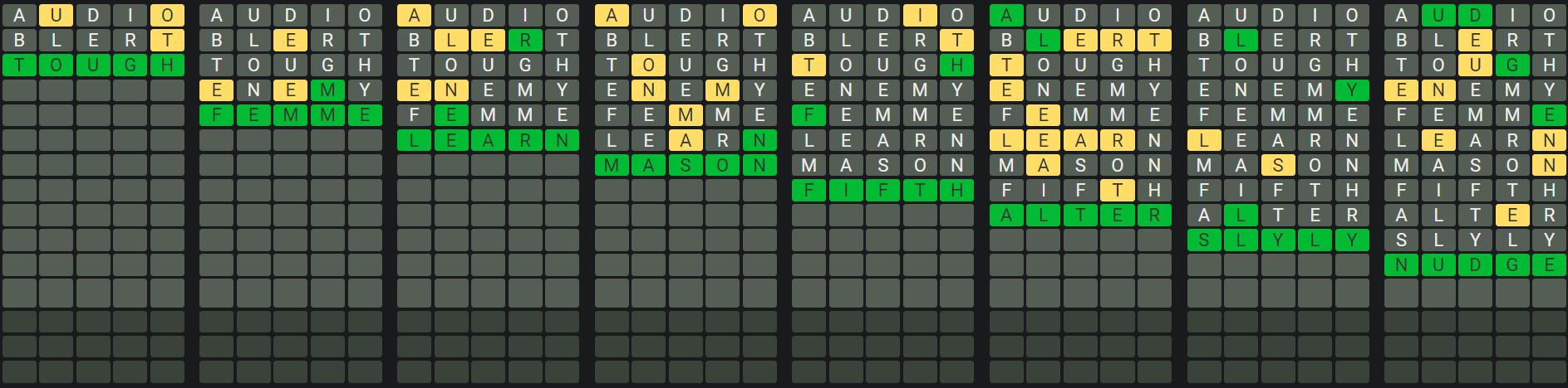 Daily Octordle 720 Sequence Answer - January 14th 2024