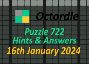 Daily Octordle 722 - January 16th 2024
