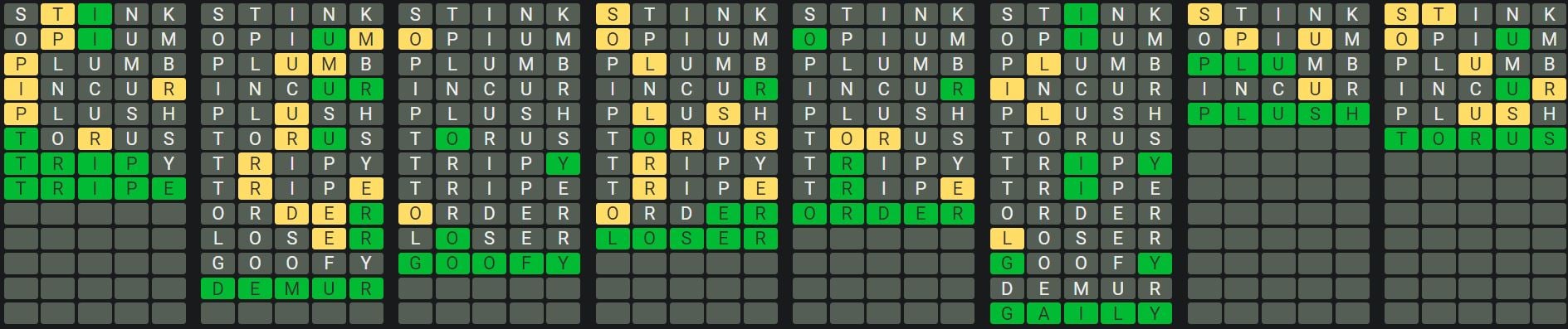 Daily Octordle 722 Rescue Answer - January 16th 2024