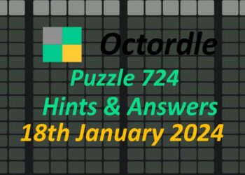 Daily Octordle 724 - January 18th 2024