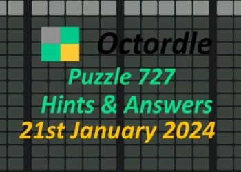 Daily Octordle 727 - January 21st 2024