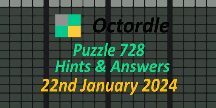 Daily Octordle 728 - January 22nd 2024