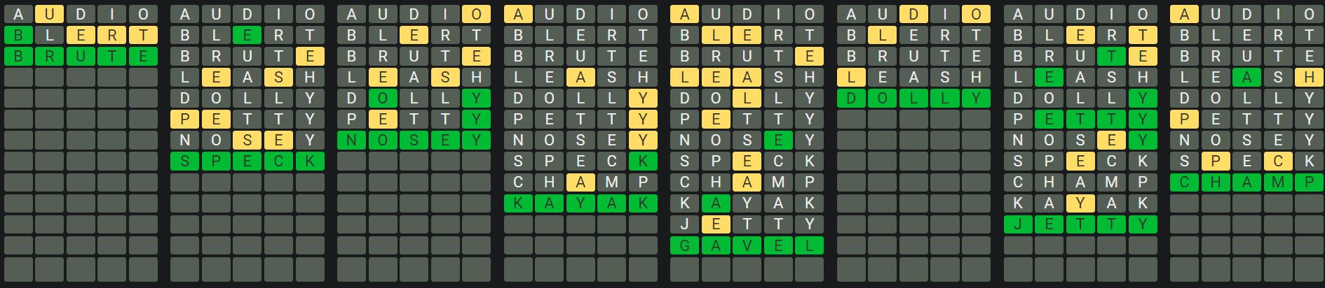 Daily Octordle Answer 714 - January 8th 2024