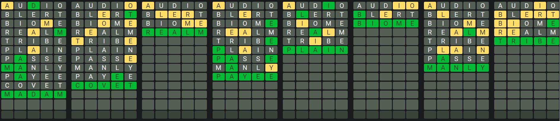 Daily Octordle Answer 715 - January 9th 2024