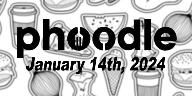Daily Phoodle - 14th January 2024