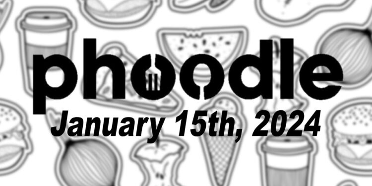 Daily Phoodle - 15th January 2024