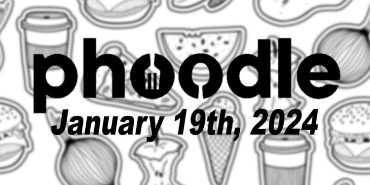 Daily Phoodle - 19th January 2024
