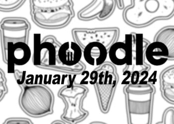 Daily Phoodle - 29th January 2024
