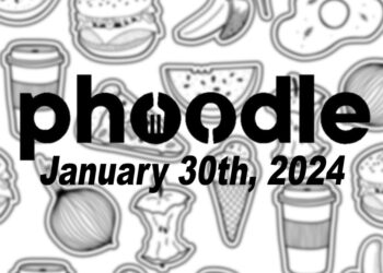 Daily Phoodle - 30th January 2024