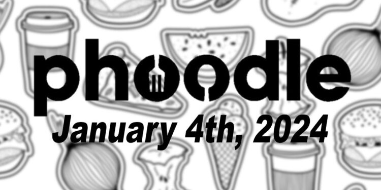 Daily Phoodle - 4th January 2024