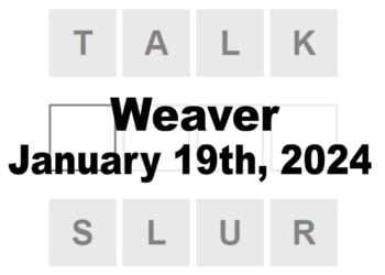 Daily Weaver Answers - 19th January 2024