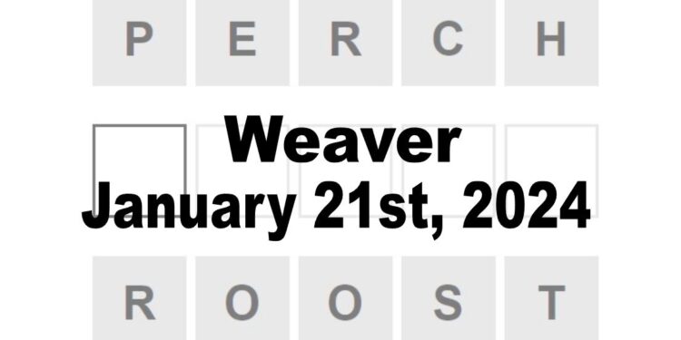 Daily Weaver Answers - 21st January 2024