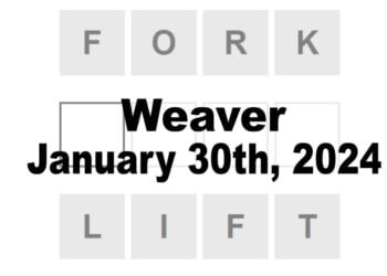 Daily Weaver Answers - 30th January 2024