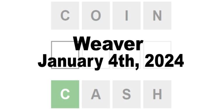 Daily Weaver Answers - 4th January 2024