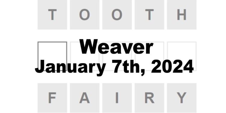 Daily Weaver Answers - 7th January 2024