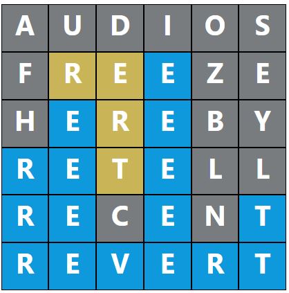 Daily Word Hurdle #1434 Afternoon Answer - 4th January 2024