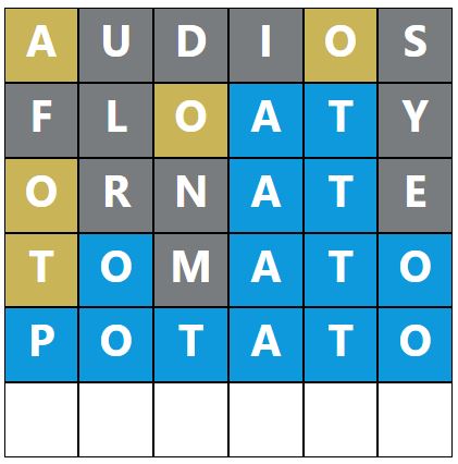 Daily Word Hurdle #1440 Afternoon Answer - 7th January 2024